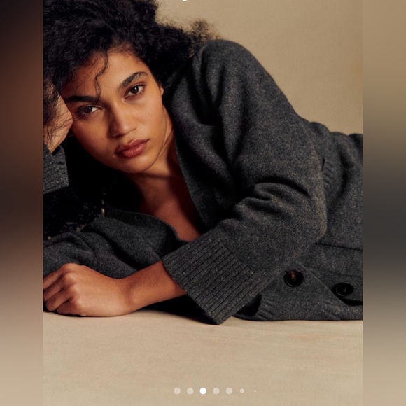 SEZANE JADY CARDIGAN charcoal Grey size S - Picture 2 of 7